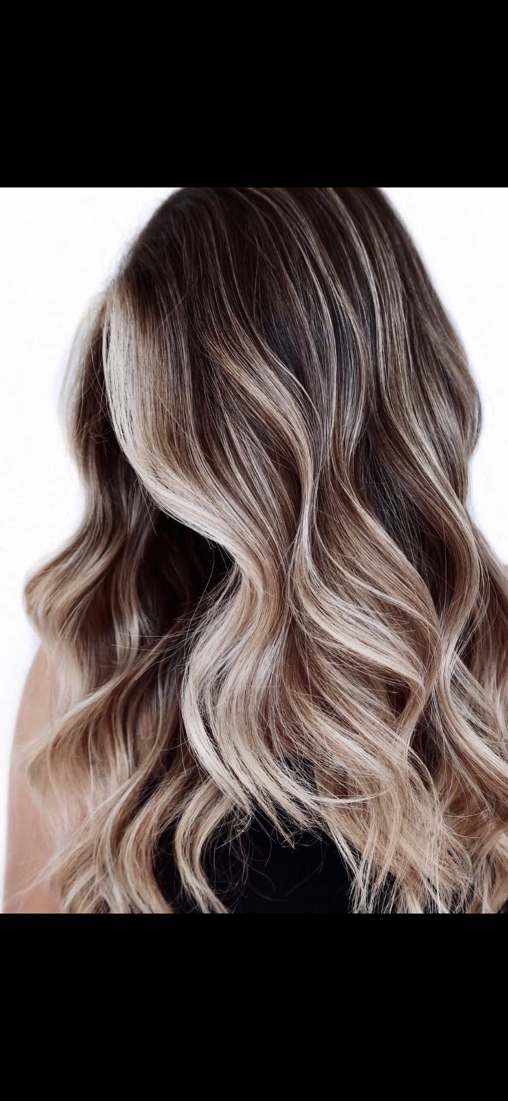 Bronde balayage waves