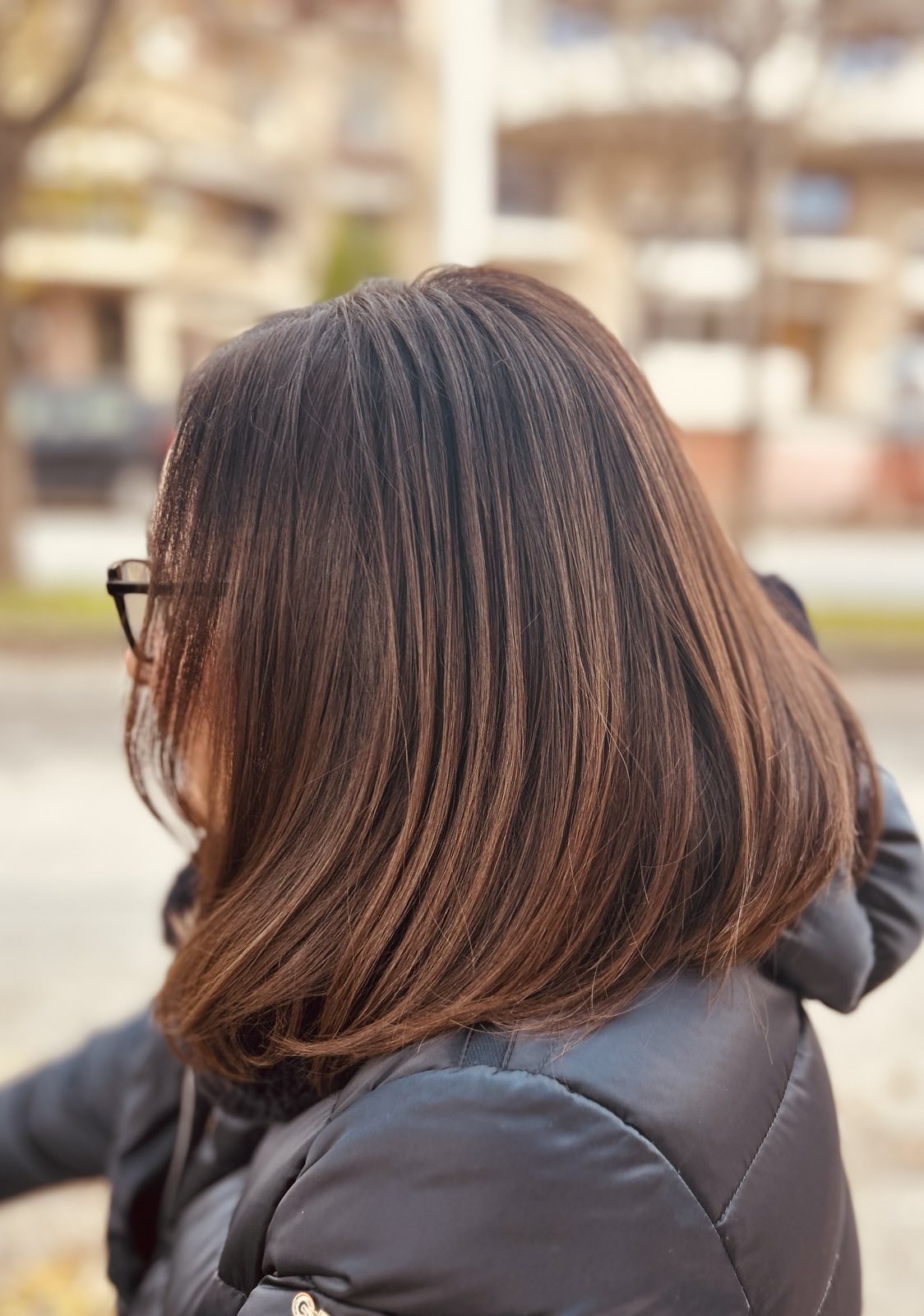 Classic brunette bob