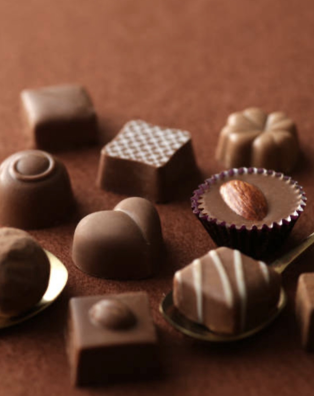 Assorted chocolate tones